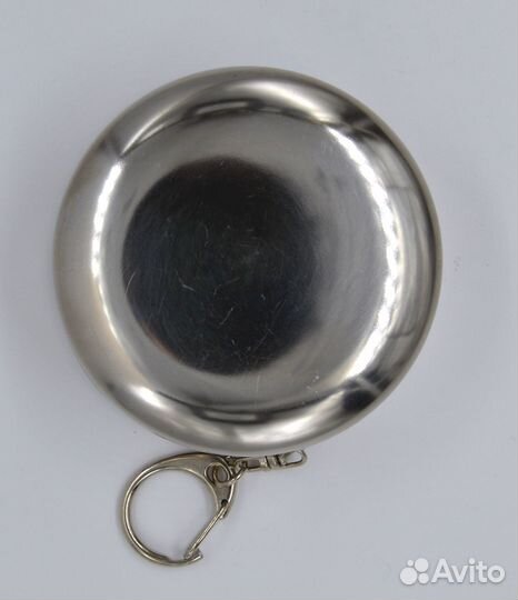 Стакан складной дорожный металлический средний