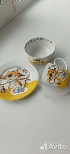 Набор детской посуды новый