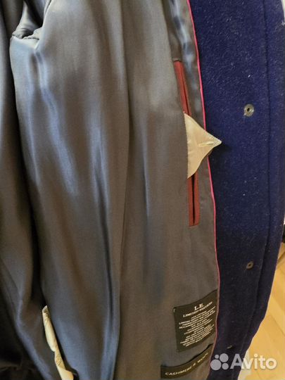 Пальто женское демисезонное 46 48 темносинее