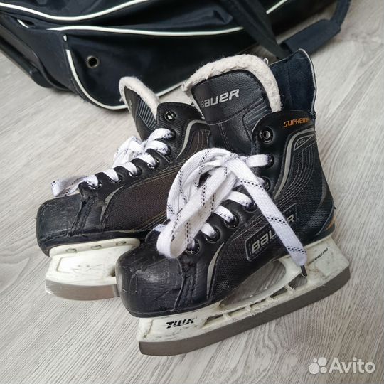 Хоккейные коньки bauer supreme pro, Y 10,5 R