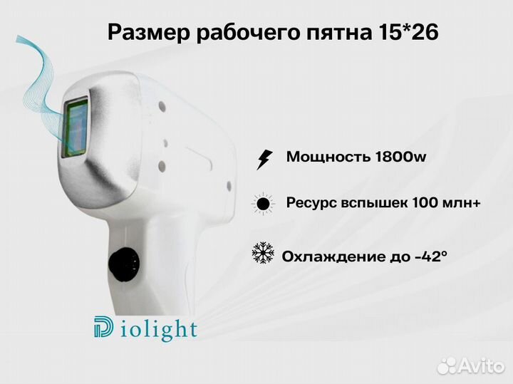 Диодный лазер для эпиляции diolight Ultra'One 2280