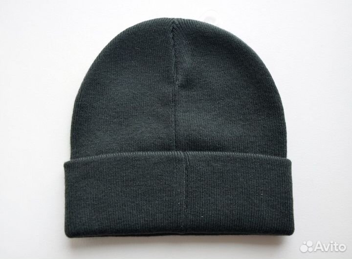 Шапка Merino Wool шерстяная темно-зеленая