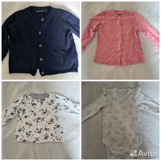 Большой пакет одежды для девочки до двух лет