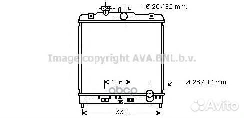 Радиатор охлаждения Honda Civic HR-V hd2120 Ava