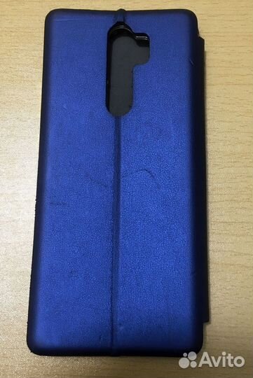 Чехол книжка для Xiaomi Redmi Note8 Pro синий