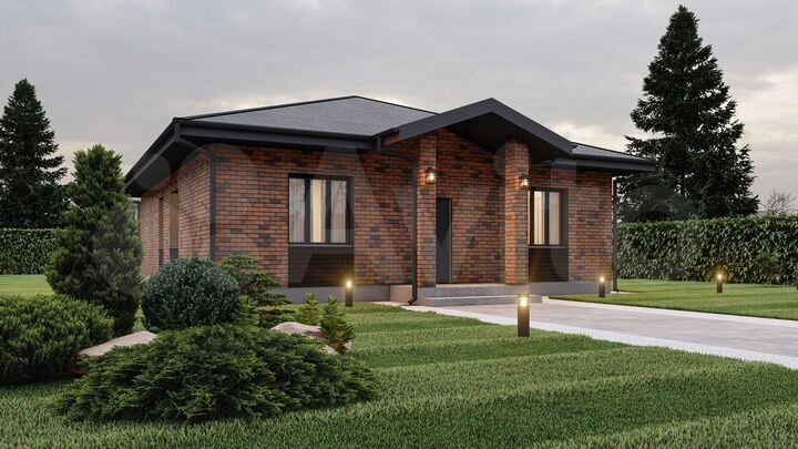 Дом 125 м² на участке 8 сот.