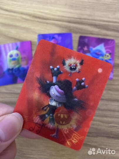 Карточки тролли голографические
