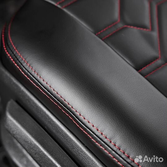 Чехлы LADA Granta 2011 - 2018 Трансформер красный