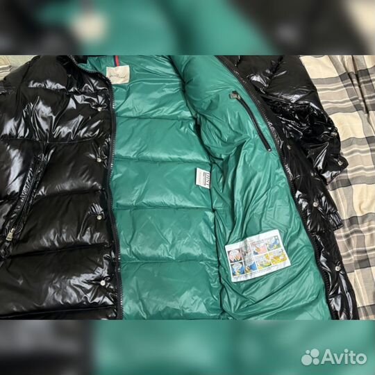 Пуховик moncler мужской длинный