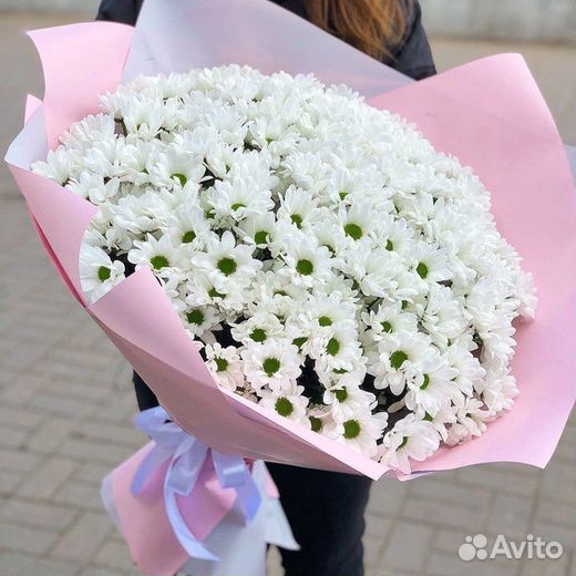 Букет цветов Хризантемы 17 шт 