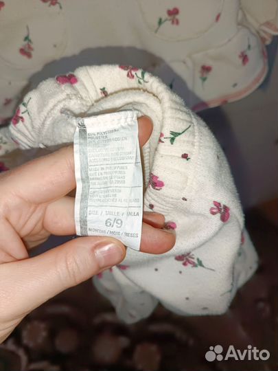 Теплый костюмчик для девочки 68