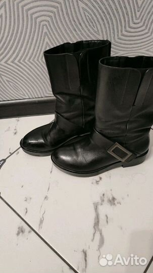 Полусапожки кожа