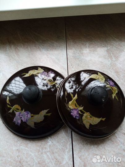 Кастрюля эмалированная 2 штуки