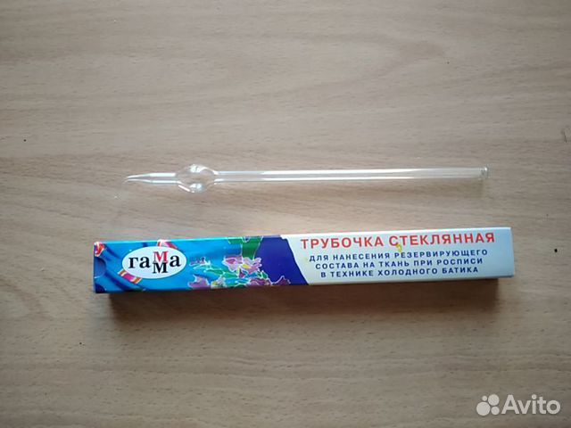 Трубочка стеклянная для рисования