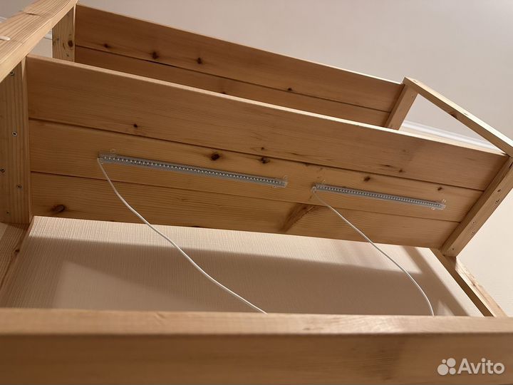 Стеллаж деревянный 180х100 см