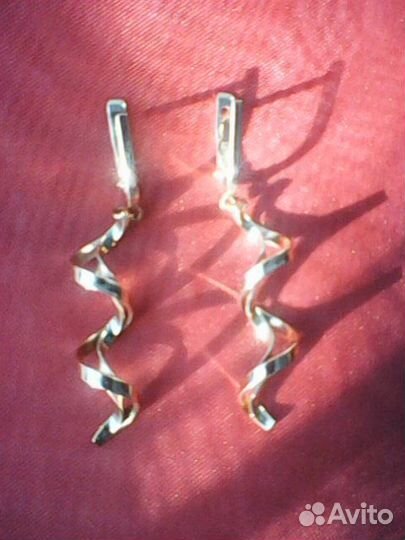 Золотые серьги 585 Sokolov