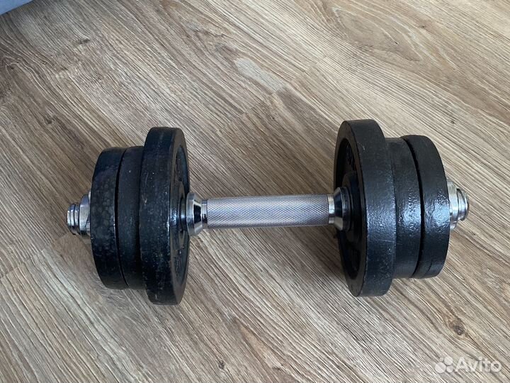 Гантеля разборная общим весом на 10 кг