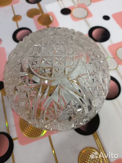 Ваза хрустальная
