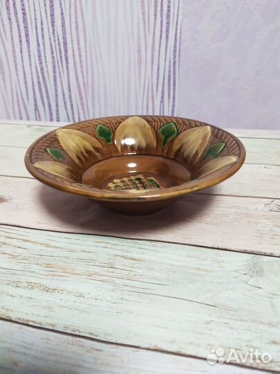 Тарелка глиняная СССР