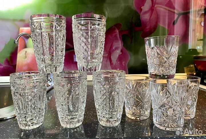 Стаканы Хрустальные СССР Набор