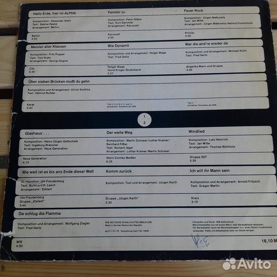 Виниловые пластинки. Disco Treffer (Amiga)