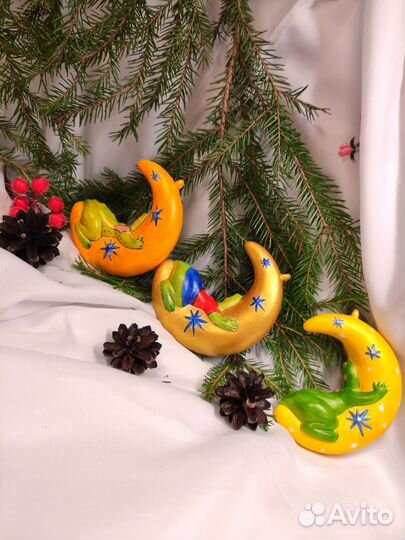 Ёлочные игрушки фарфор ручная работа