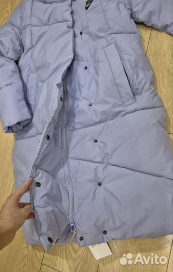 Пуховик зимний длинный женский