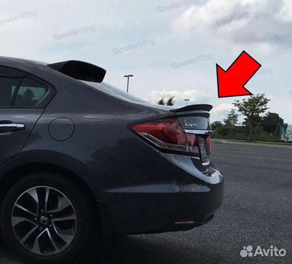 Дактейл спойлер Honda Civic 9
