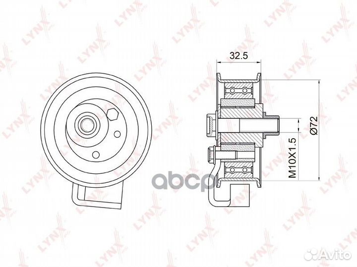 Ролик зубчатого ремня грм натяжной PB-1007 lynx