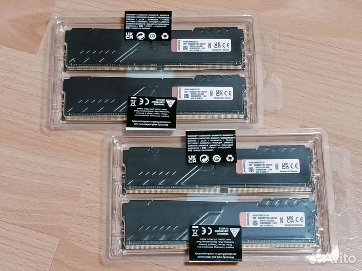32 гб DDR4 3600MHz Kingston Fury (2x16Gb) Новая
