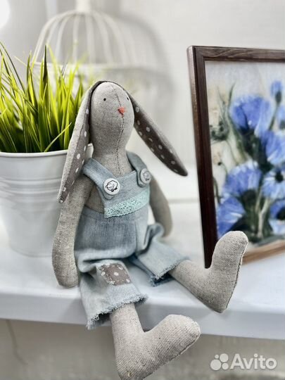 Кукла тильда заяц ручной работы