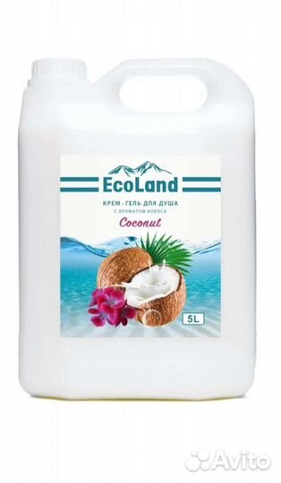 Гель для душа Eko Land coconut 5л