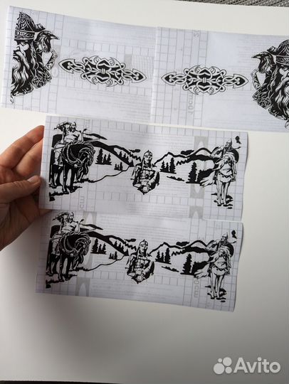 Плоттерная резка виниловых наклеек для травления