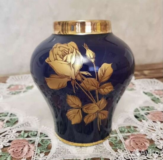 Ваза кобальт