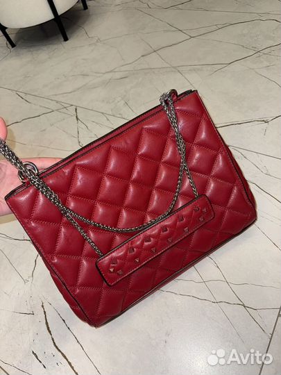 Сумка женская красная valentino