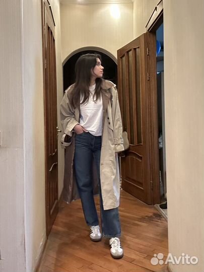 Винтажный женский тренч в стиле Burberry