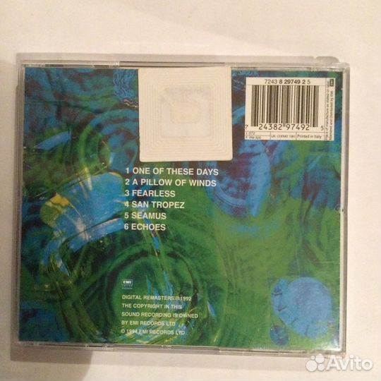 CD Pink Floyd- Meddle, 1994, Italy, bootleg