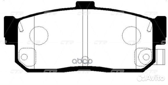 Ckss-2 Колодки тормозные дисковые зад GK0