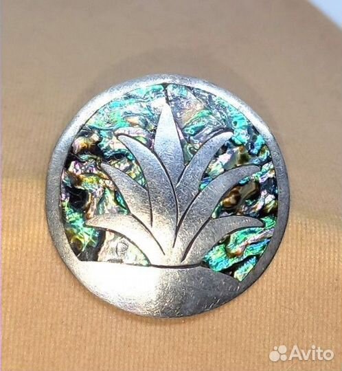 Брошь Кулон- Mexico Мексика Серебро 925 - Винтаж