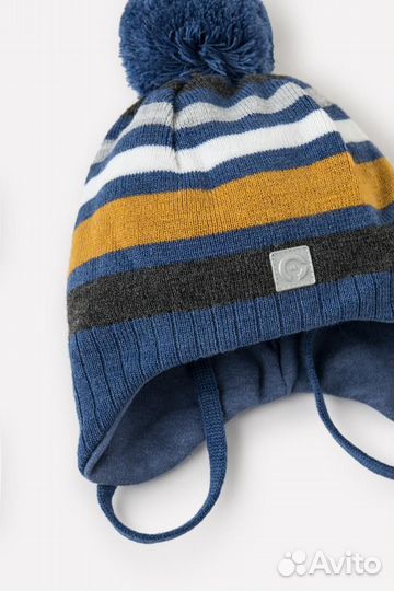 Шапка для мальчика Crockid кв 20244/ш син (42-44)