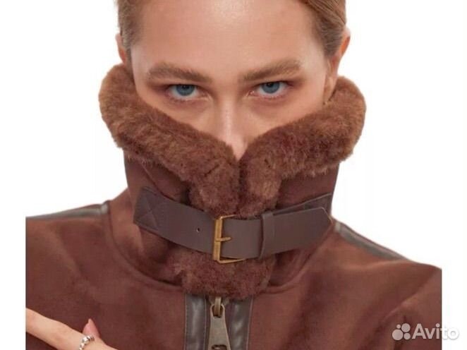 Дубленка авиатор женская