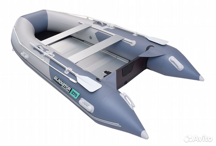 Лодка пвх Gladiator B370AL светло/темно-серый