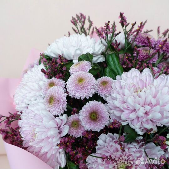 Хризантемы в коробке букете корзине