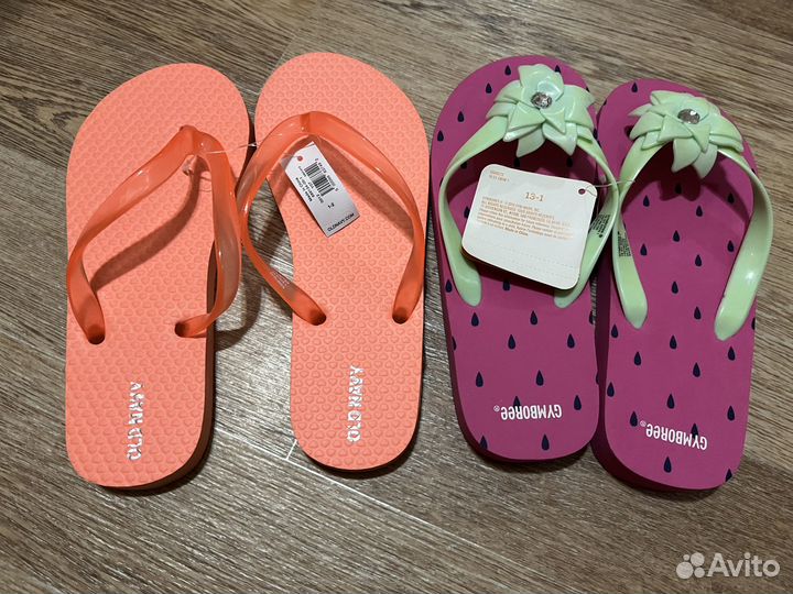 Продам новые шлепки Old navy, gymboree