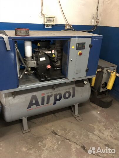 Винтовой компрессор airpol K11, 8 бар С осушителем