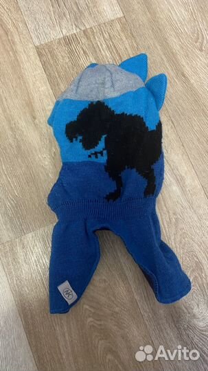 Шапка шлем варежки демисезон