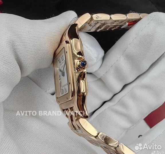 Женские новые часы Cartier panthere розовое золото