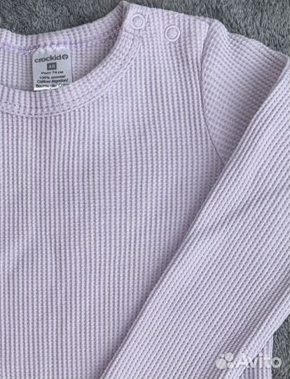 Вафельное боди crockid