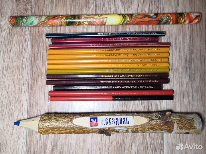 Карандаши СССР химические, цветные, простые