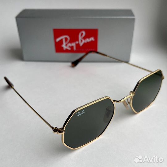 Очки Ray Ban Octagonal зеленые